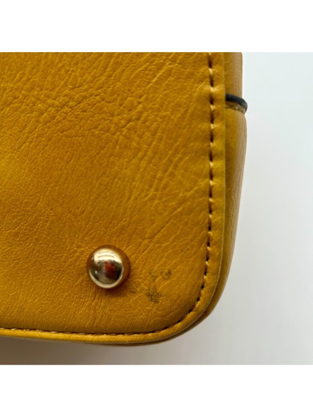 Unbranded Yellow Faux Leather Shoulder Bag - Picture 12 of 16